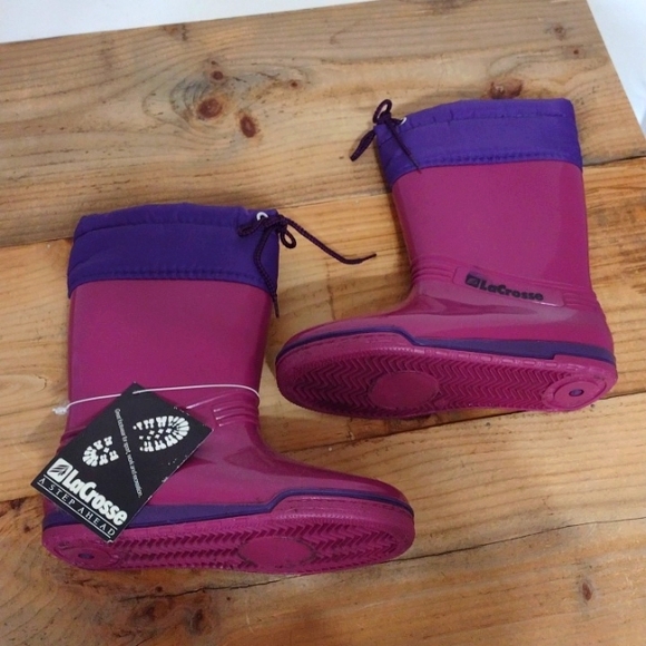 LaCrosse Vintage Pink & Purple Waterproof Slip Resistant Snow Boots NWT … - Picture 2 of 15